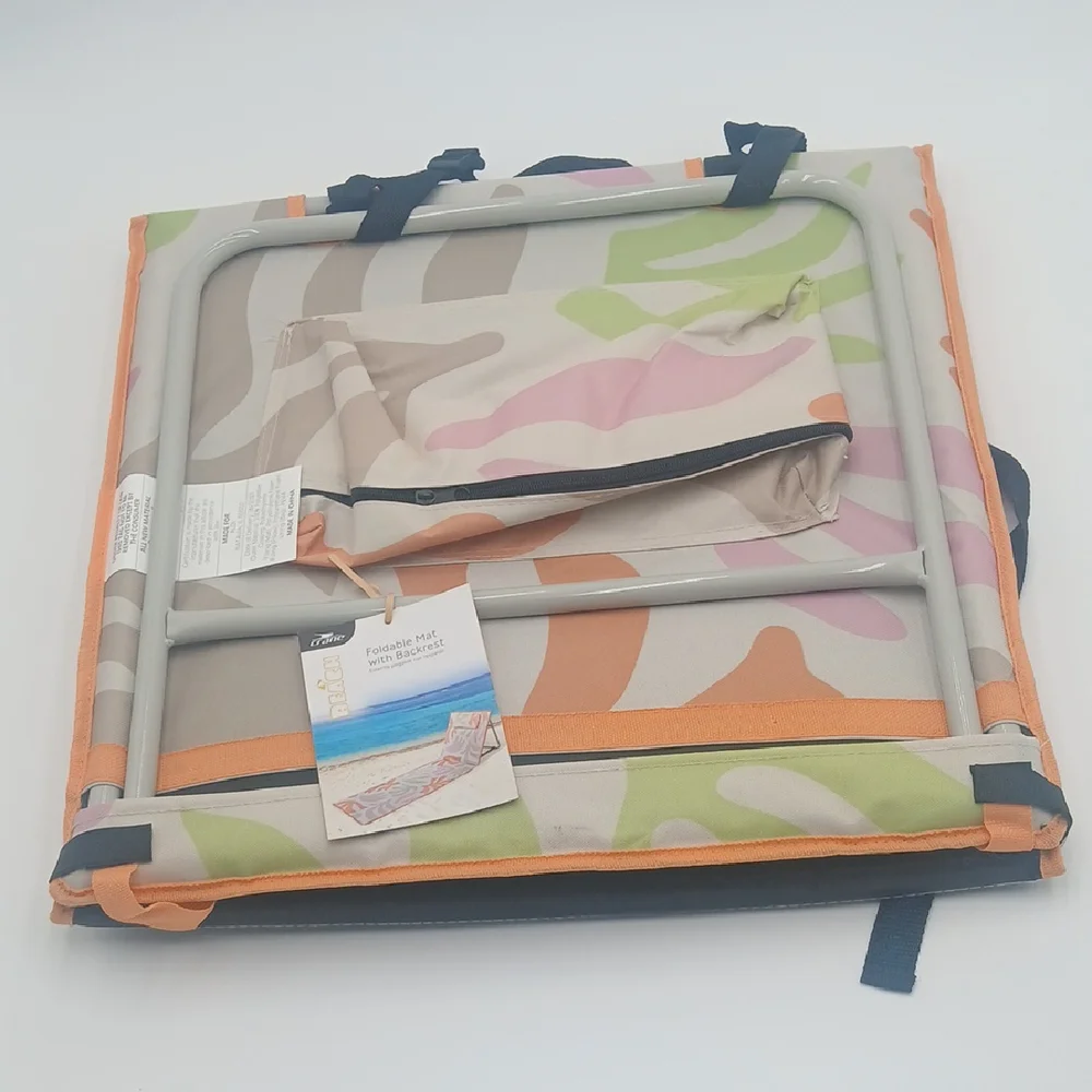 Beach Lounger with Backrest - Multicolor